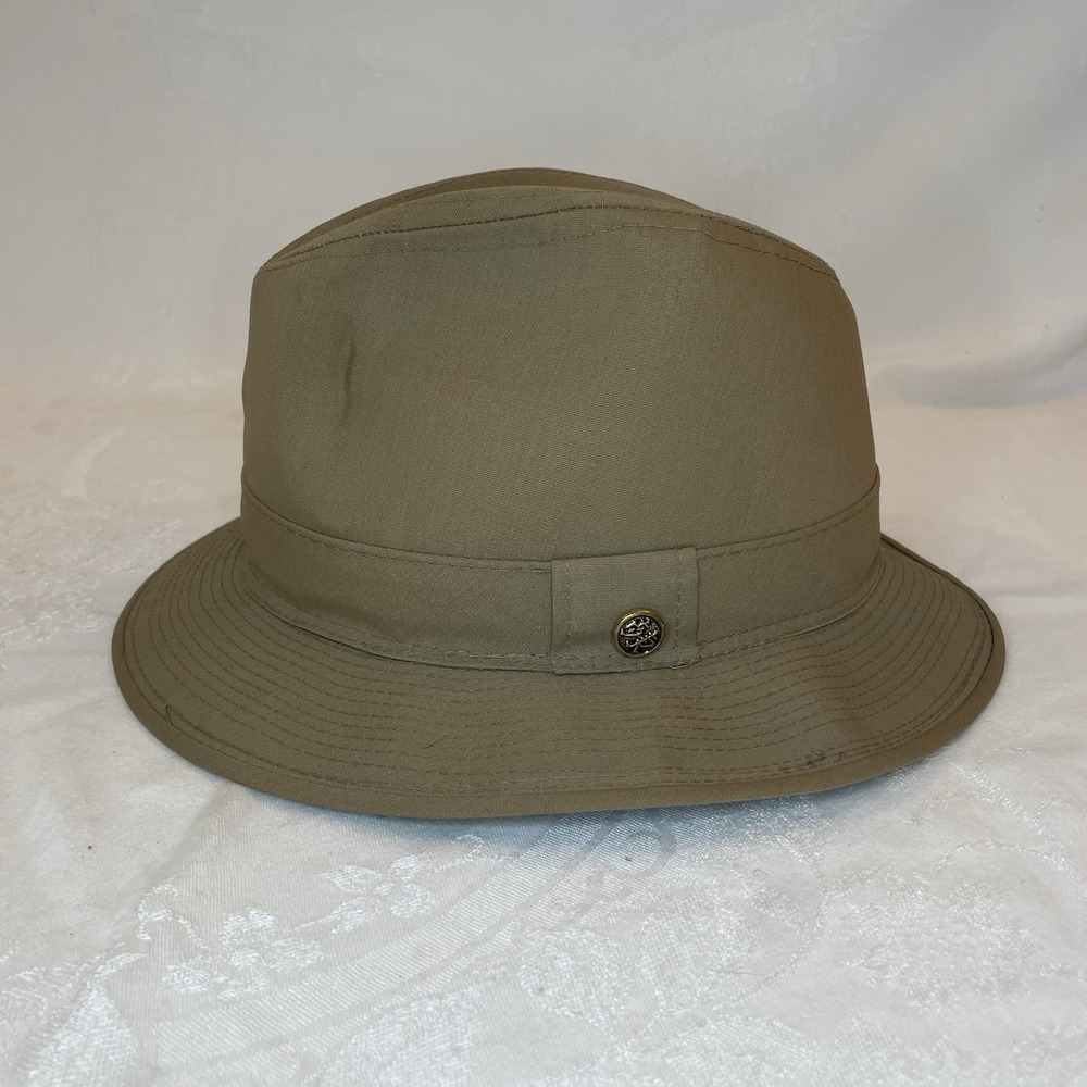 Vintage Sears Fedora Hat Size XL 7 1/2-7 5/8 Tan United Hatter Cap and Millinery